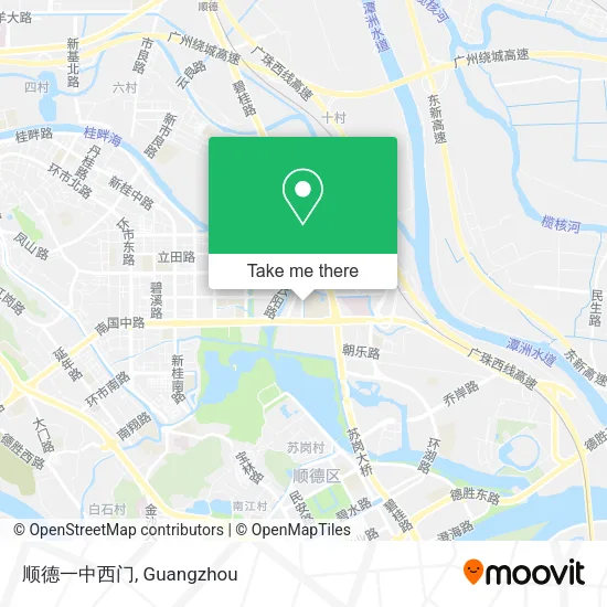 顺德一中西门 map