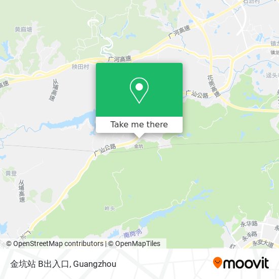金坑站 B出入口 map