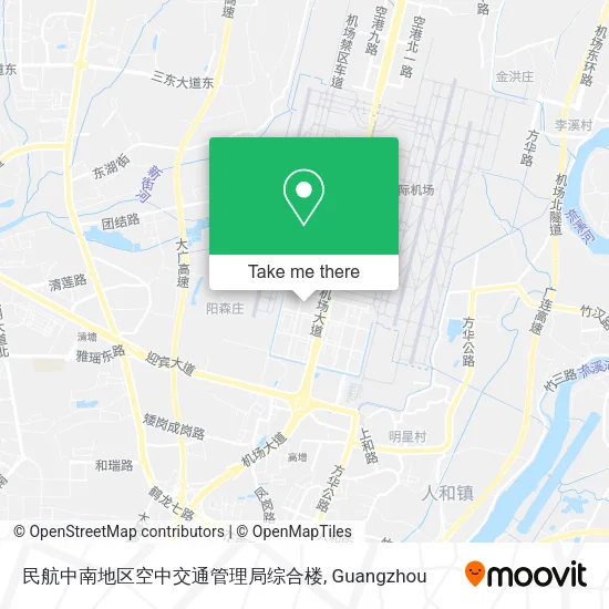 民航中南地区空中交通管理局综合楼 map
