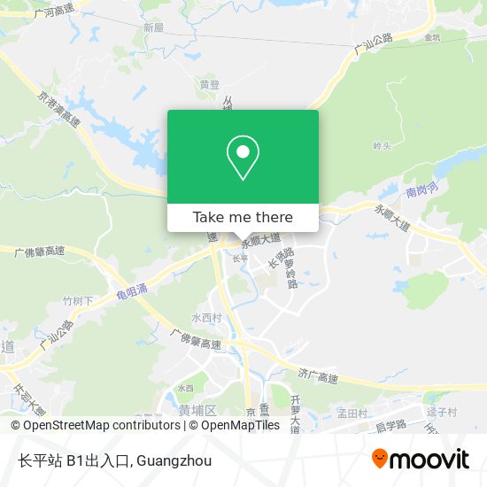 长平站 B1出入口 map