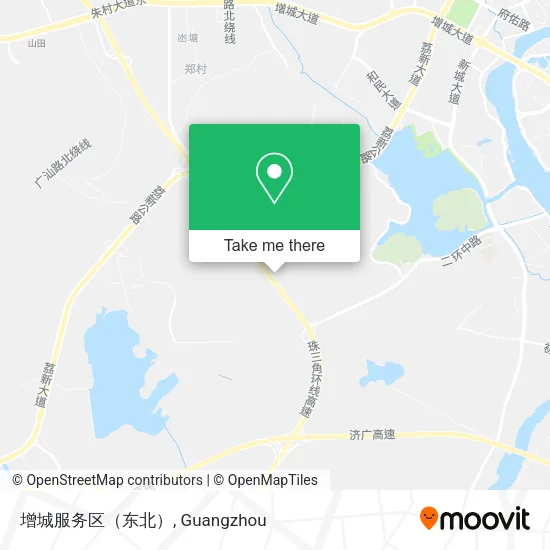 增城服务区（东北） map