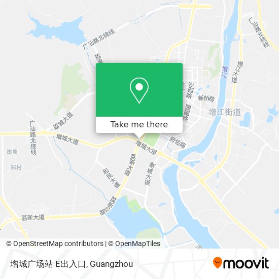 增城广场站 E出入口 map
