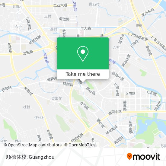 顺德体校 map