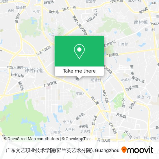广东文艺职业技术学院(郭兰英艺术分院) map