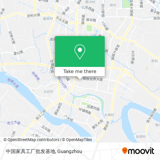 中国家具工厂批发基地 map