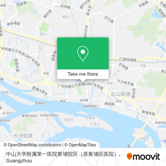中山大学附属第一医院黄埔院区（原黄埔区医院） map