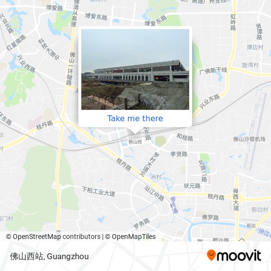 佛山西站 map
