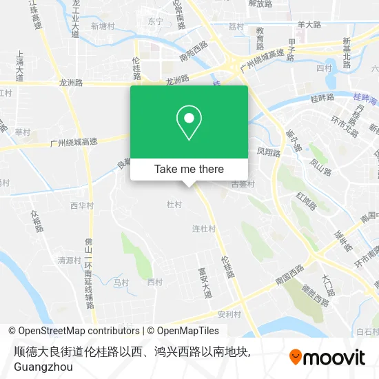 顺德大良街道伦桂路以西、鸿兴西路以南地块 map