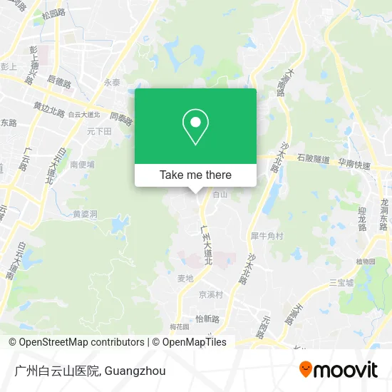 广州白云山医院 map