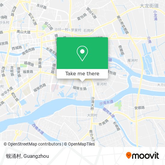 蚬涌村 map