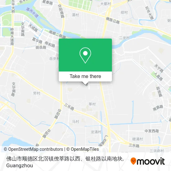 佛山市顺德区北滘镇僚莘路以西、银桂路以南地块 map