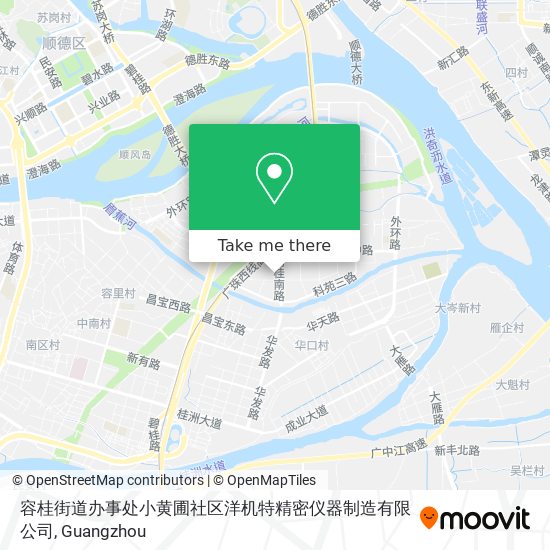 容桂街道办事处小黄圃社区洋机特精密仪器制造有限公司 map