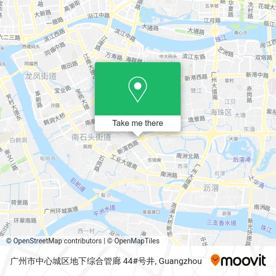 广州市中心城区地下综合管廊 44#号井 map