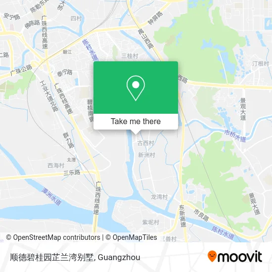 顺德碧桂园芷兰湾别墅 map