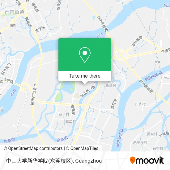 中山大学新华学院(东莞校区) map