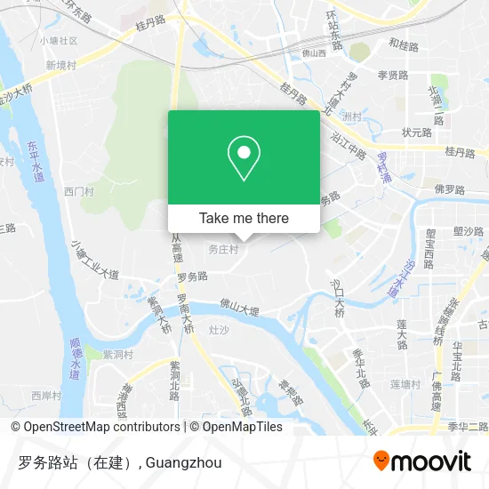罗务路站（在建） map
