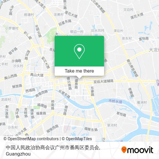 中国人民政治协商会议广州市番禺区委员会 map