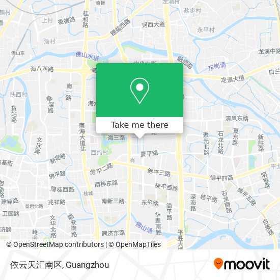 依云天汇南区 map