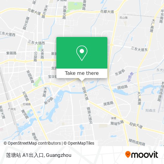 莲塘站 A1出入口 map