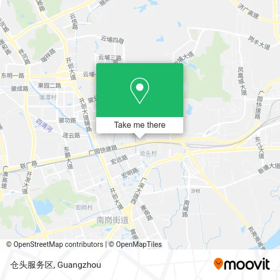 仓头服务区 map