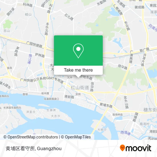 黄埔区看守所 map
