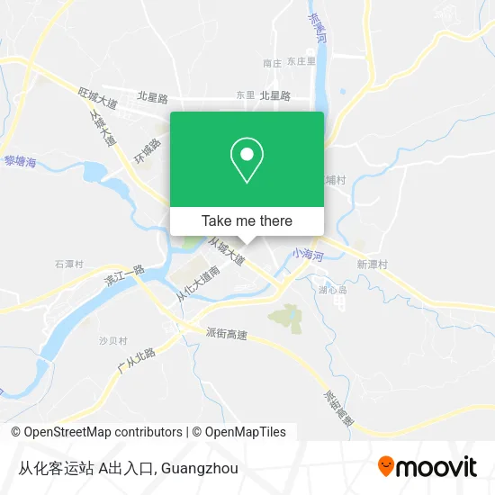 从化客运站 A出入口 map