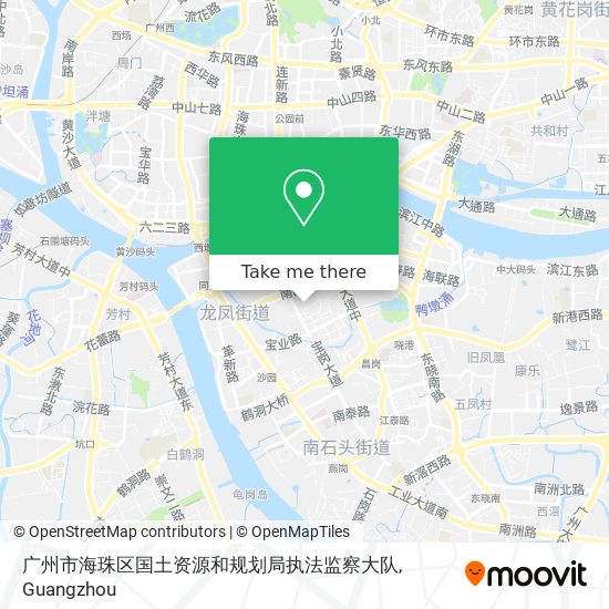 广州市海珠区国土资源和规划局执法监察大队 map