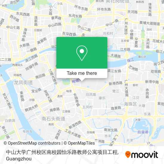 中山大学广州校区南校园怡乐路教师公寓项目工程 map