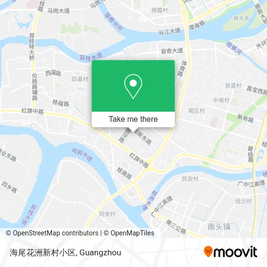 海尾花洲新村小区 map