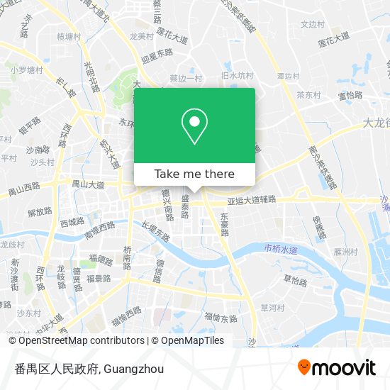 番禺区人民政府 map