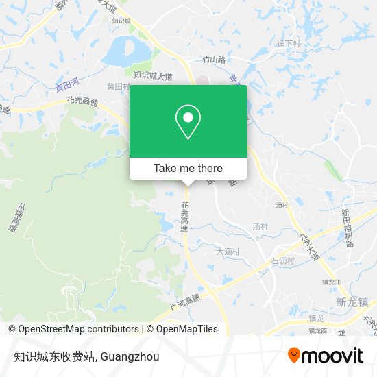 知识城东收费站 map