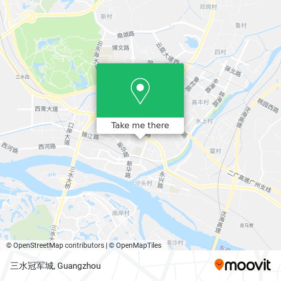 三水冠军城 map
