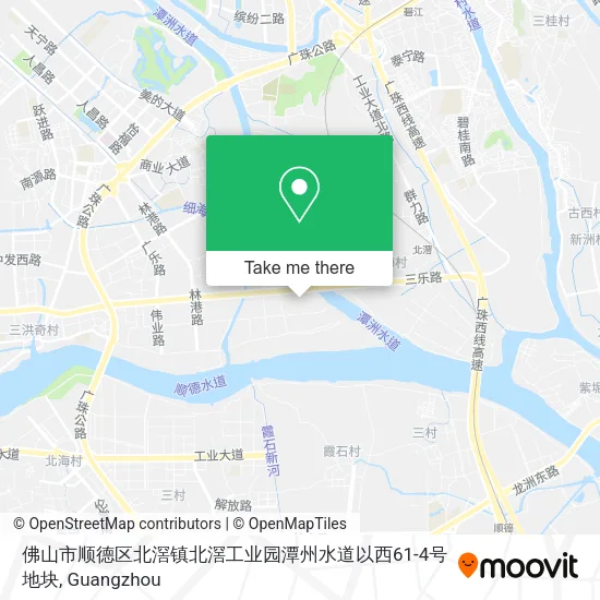 佛山市顺德区北滘镇北滘工业园潭州水道以西61-4号地块 map