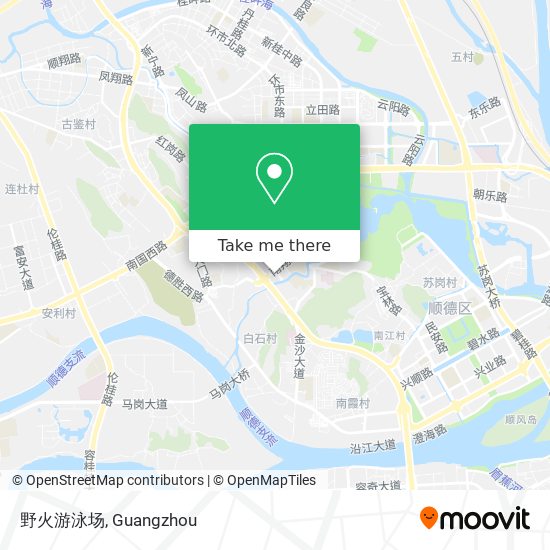 野火游泳场 map