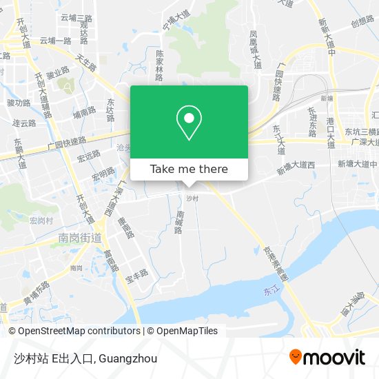 沙村站 E出入口 map