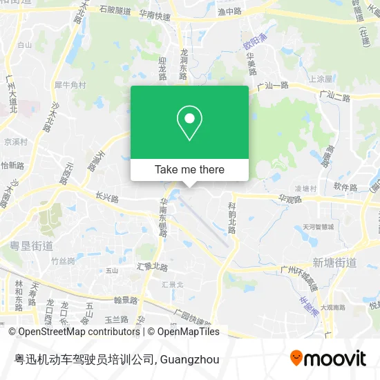 粤迅机动车驾驶员培训公司 map