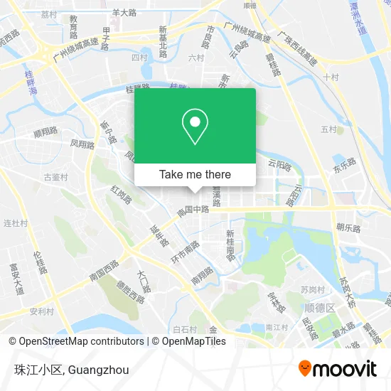 珠江小区 map