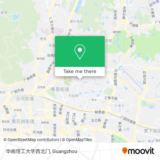 华南理工大学西北门 map