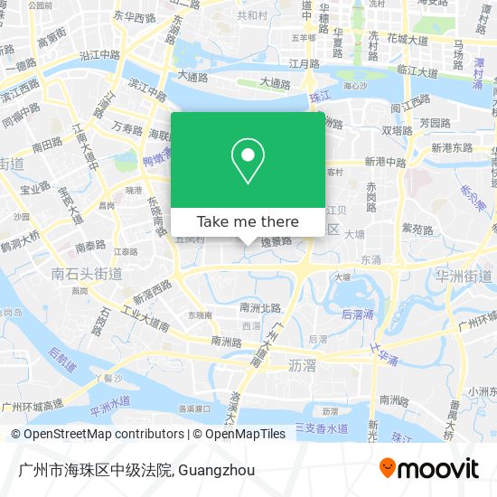广州市海珠区中级法院 map