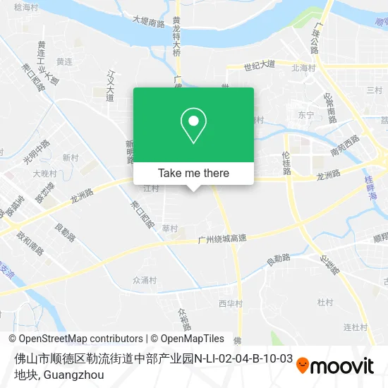 佛山市顺德区勒流街道中部产业园N-Ll-02-04-B-10-03地块 map