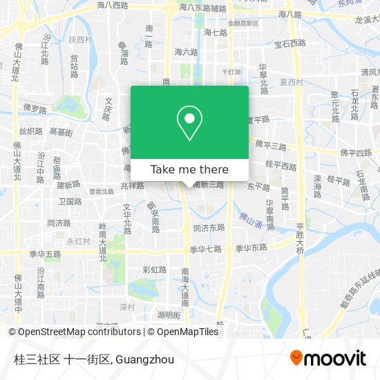 桂三社区 十一街区 map