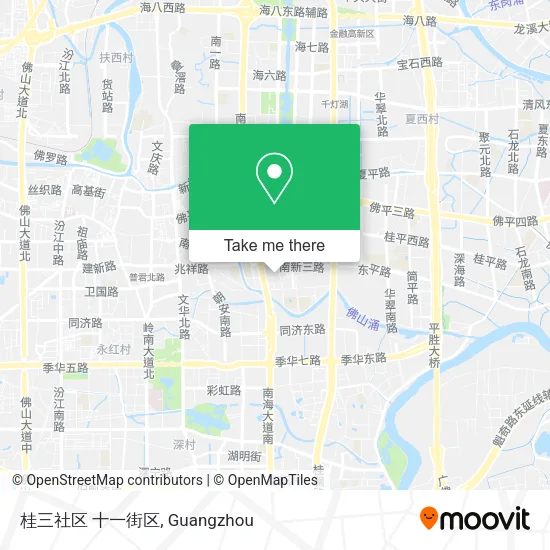 桂三社区 十一街区 map