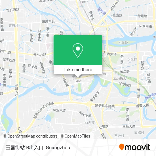 玉器街站 B出入口 map