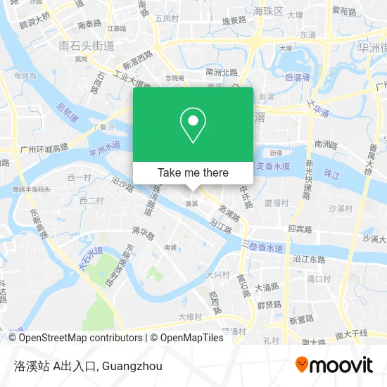 洛溪站 A出入口 map