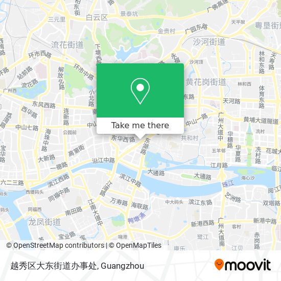 越秀区大东街道办事处 map