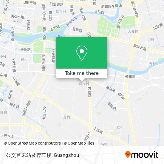 公交首末站及停车楼 map