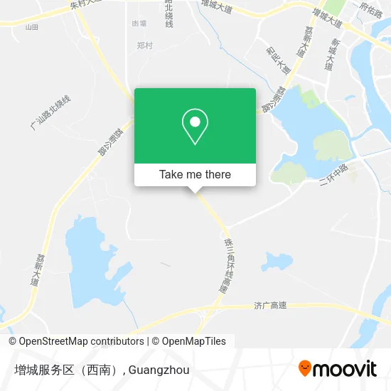 增城服务区（西南） map