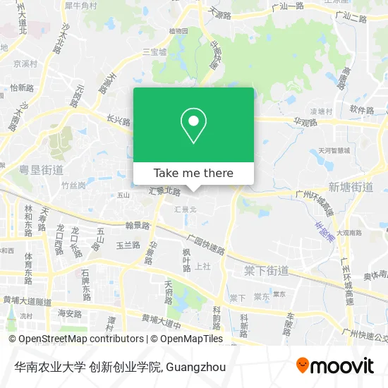 华南农业大学 创新创业学院 map