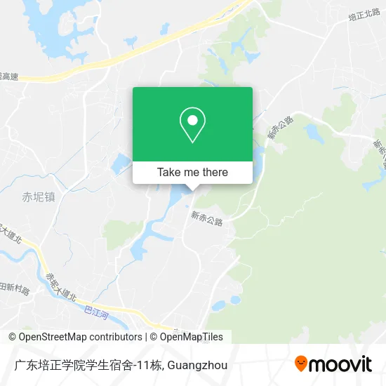 广东培正学院学生宿舍-11栋 map