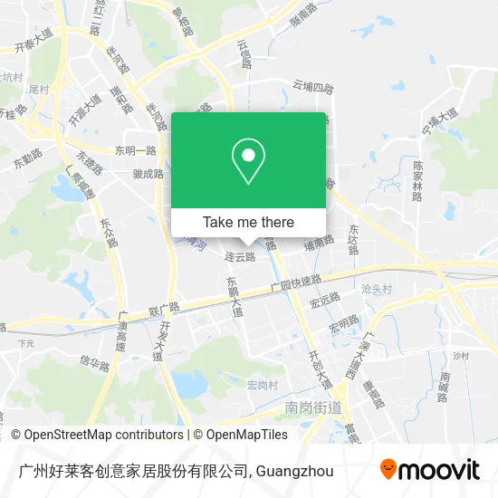广州好莱客创意家居股份有限公司 map